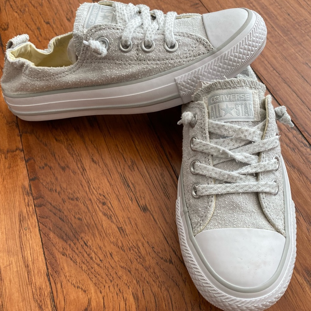 NEW Converse Chuck Taylor All Star Shoreline white-grayish suede slip on